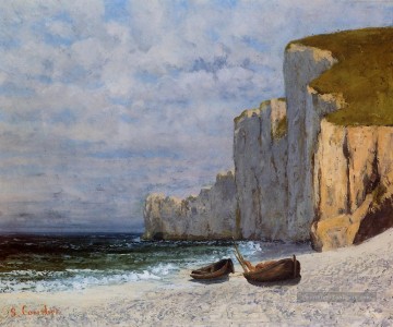  falaises Galerie - Une baie avec Cliffs Realist peintre Gustave Courbet